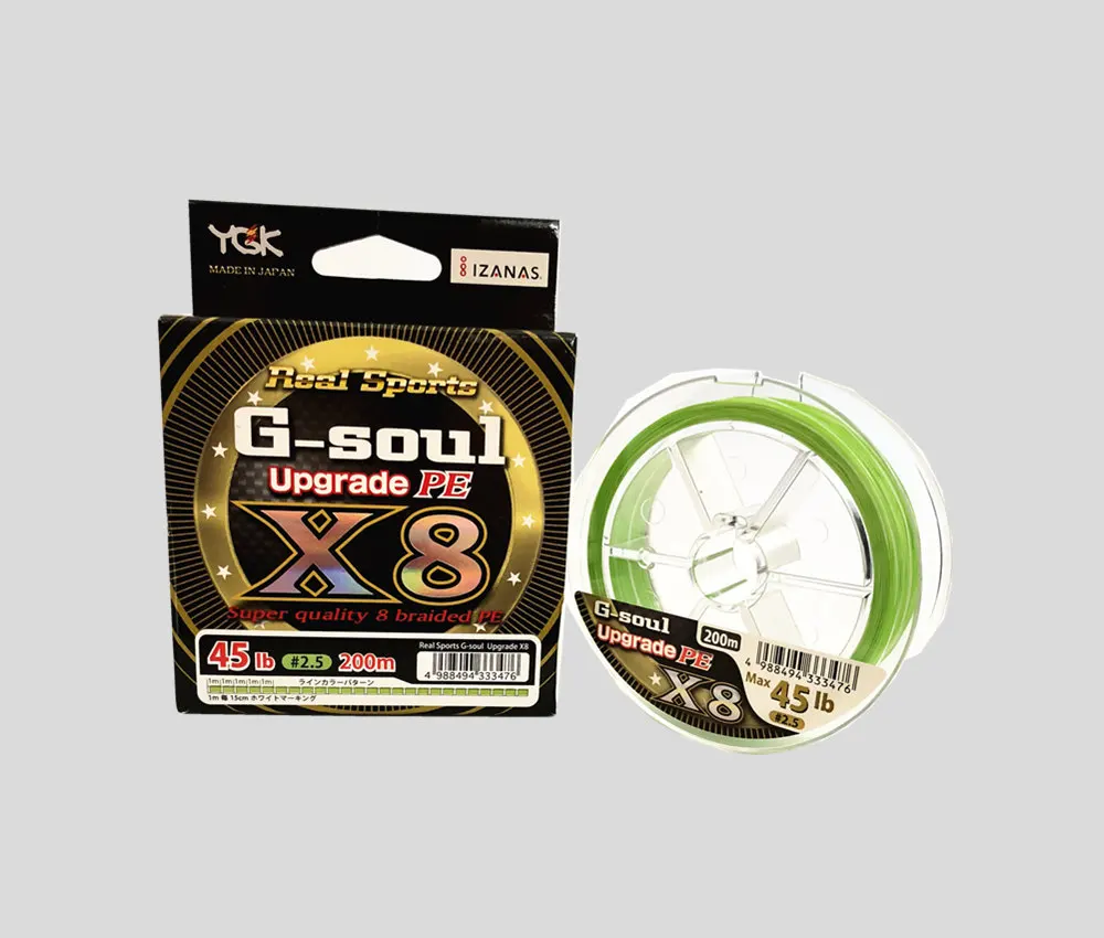 

YGK G-SOUL X8 upgrade PE 8 Braid Fishing line made in Japan 200m