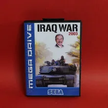 Ирако война 2003 16 бит MD карта с розничной коробкой для Sega megadrive Видео игровой консоли системы