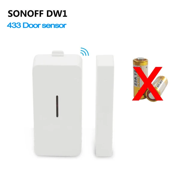 SONOFF DW1 433 МГц модуль беспроводной автоматизации дверей, окон, датчик совместим с РЧ мостом для умного дома сигнализация безопасности
