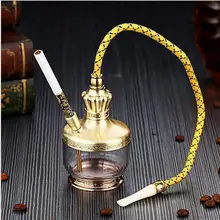 Новая мужская металлическая бутылка для табака многократная фильтрация воды табачная труба индивидуальный мешочек для табака циркулирующий табак тоже