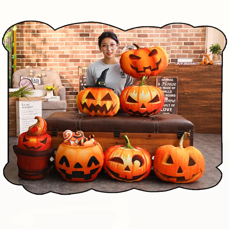 Vente Halloween fête sorcière citrouille noël taie d oreiller housse de coussin canapé heureux Halloween décoration pour la maison enfant cadeau noël
