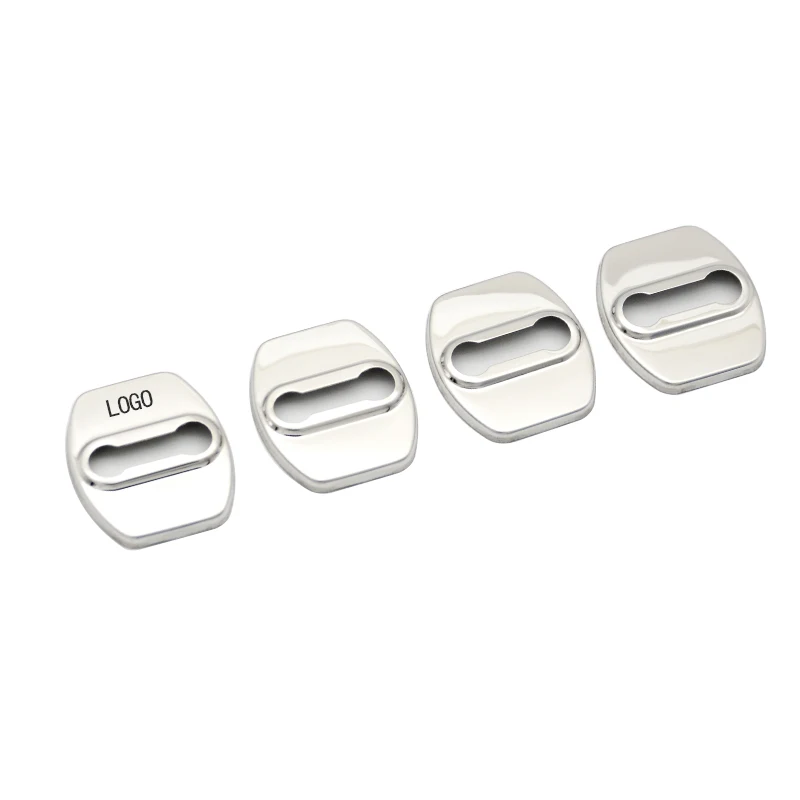 Karcng 4 Pcs Stainless Steel Lock Cover For Automobile Door For