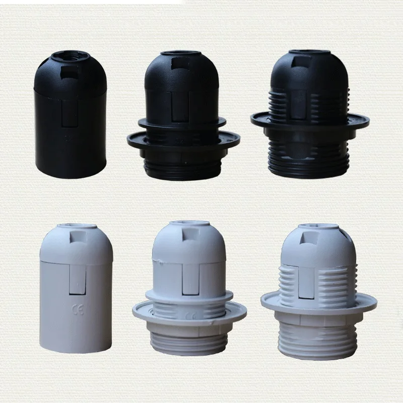 1PCS High quality White black 2A 250V E27 / E14 card-type lamp holder CE certification, e14 e27 socket