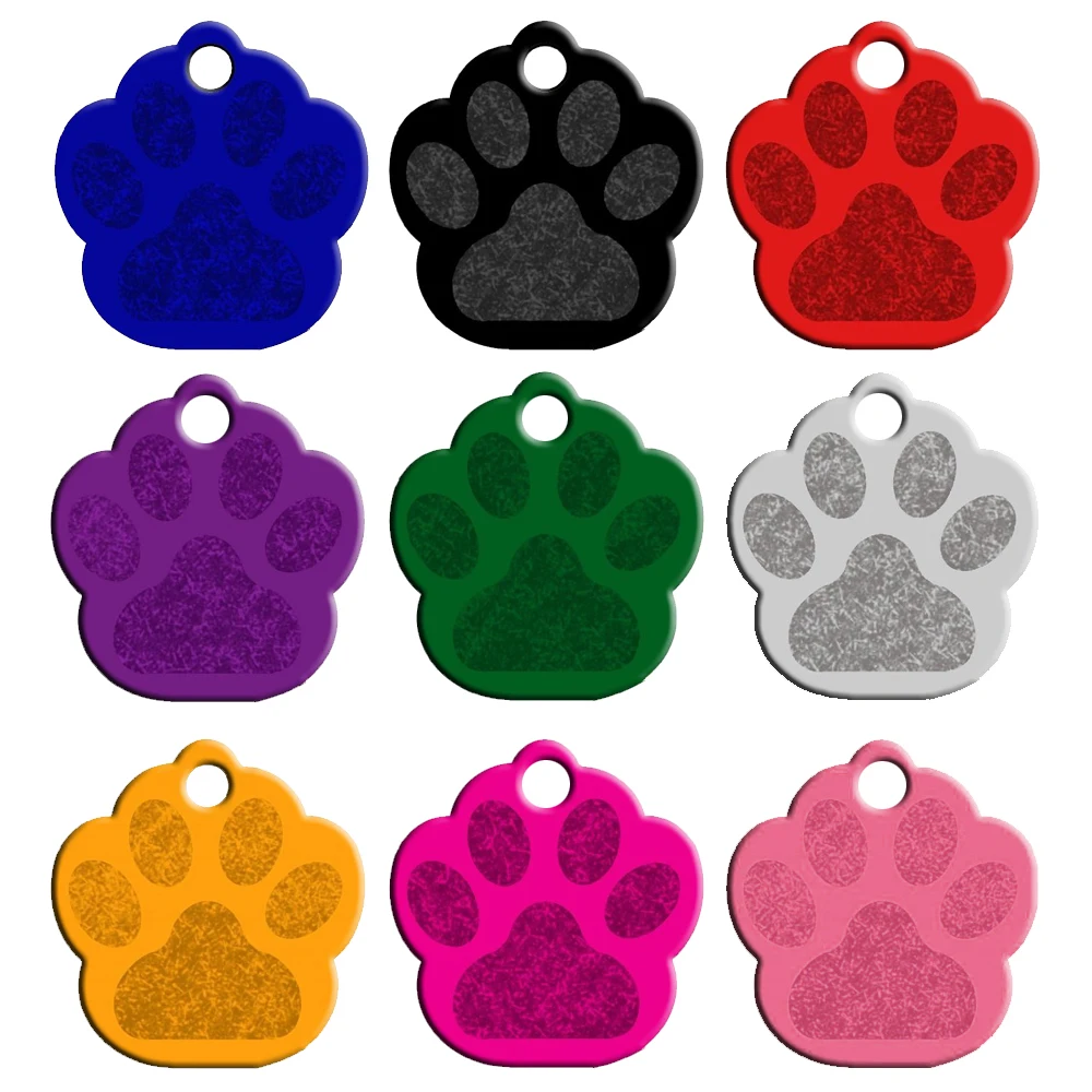 Cat ALUMINIUM Pet Name Tag Pet! Collar Tags Dog w/ Personalised Engraving 