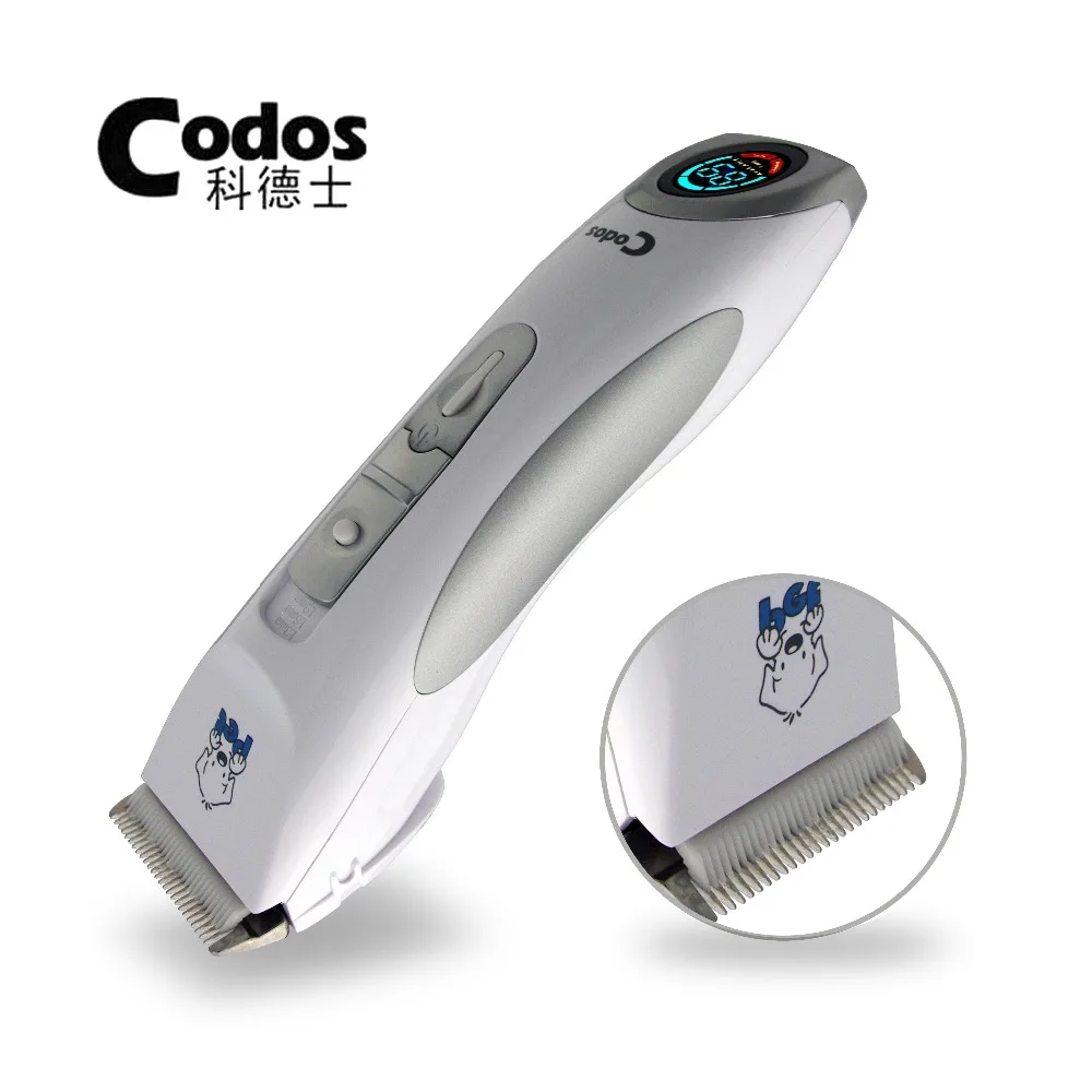  Professional Codos CP9600 Pet Trimmer Electric Pet LCD Display Grooming Haircut Shaver Machine Silv
