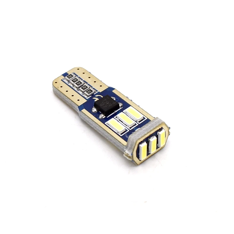 LED лампа Tak Wai Lee 2X 9SMD T10 7014 без ошибок CAN шина габаритная автомобильная для чтения W5W