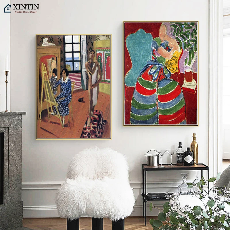 Анри Матисс Fauvism абстрактный боди арт девушка танцор холст картины винтажные