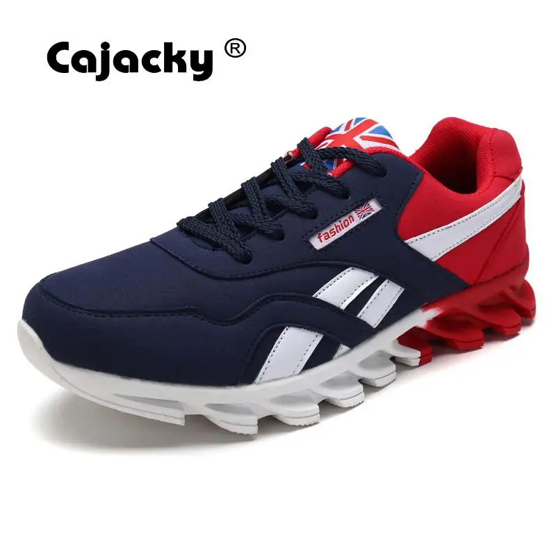 

Cajacky High Quality Men Casual Shoes Plus Size 46 Male Cushioning Outsole Men Shoes Suede Leather Sneakers Breathable Trainers