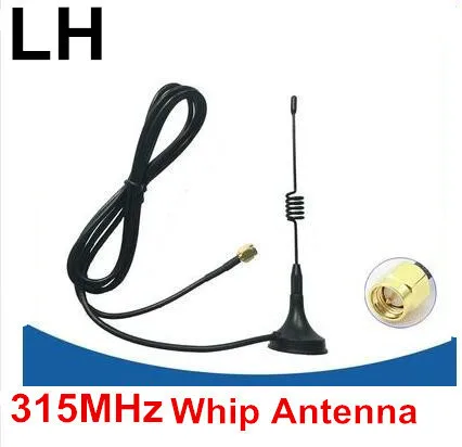 315 МГц беспроводной модуль SMA Магнитное Крепление кнутая антенна 5 дБи|whip antenna|5dbi