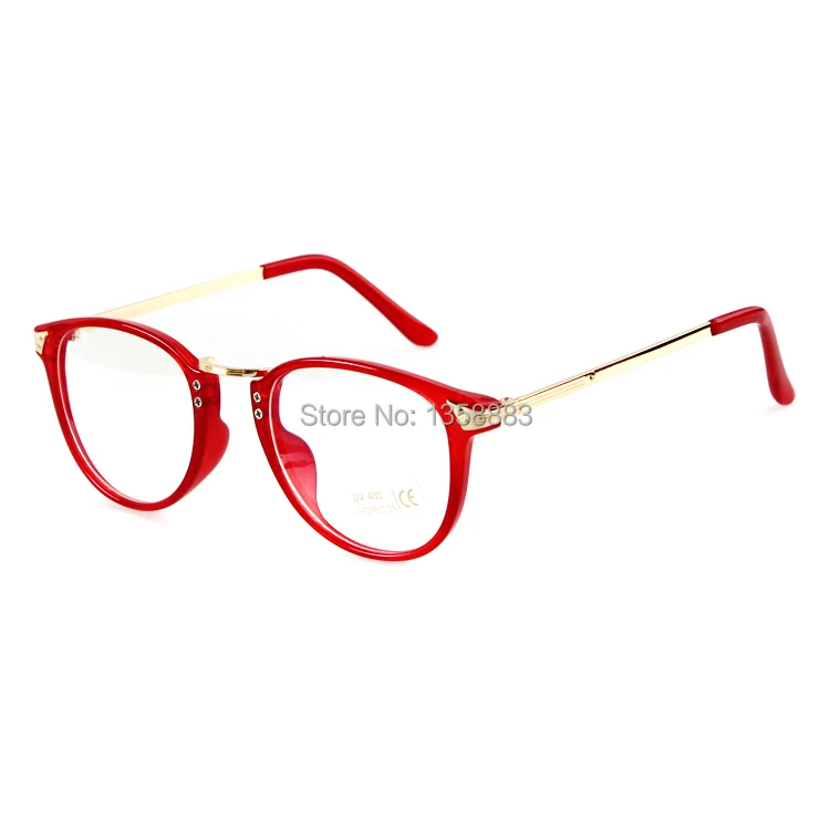 Black Red Fashion Unisex Hipster No lens Glasses Frame Decorative Eyeglass Frames