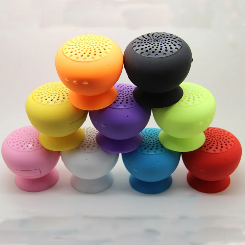 

mushroom mini Bluetooth/Wireless Speaker with suction cup bathroom waterproof portable speaker/audio