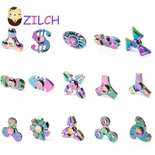 Красочная Горячая EDC Tri-Spinner игрушка, Спиннер для детей аутизм и Снятие напряжения ручной Спиннер