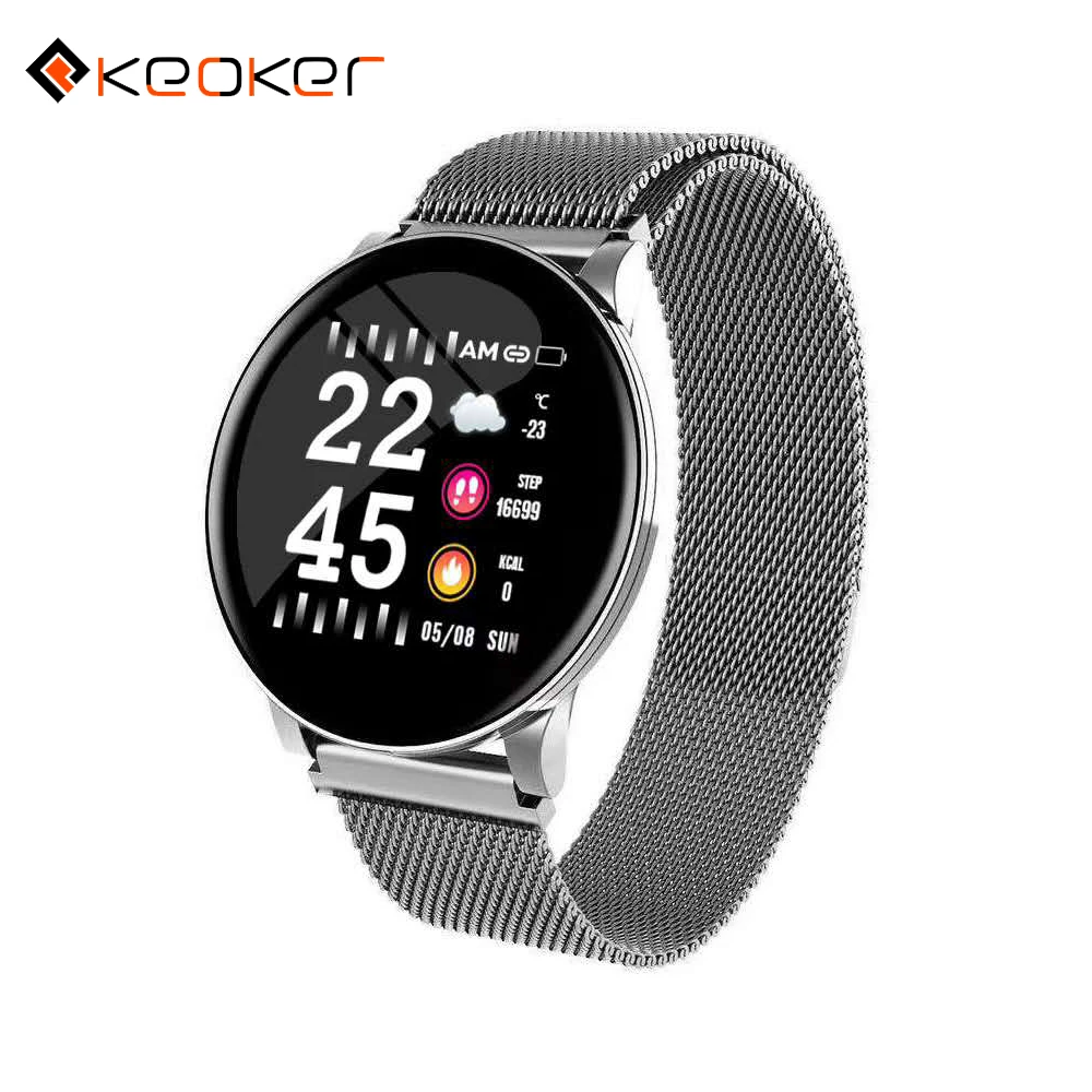 

Keoker New Smartwatch Heart Rate Blood Pressure Monitor Fitness Tracker Weather Bluetooth Call Reminder Watch For Men Women