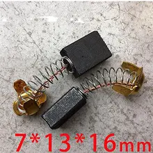 2 шт. 5/" x 33/64" x 7/2" угольные щетки двигателя для электрической дрели 7x13x18 мм автомобиля