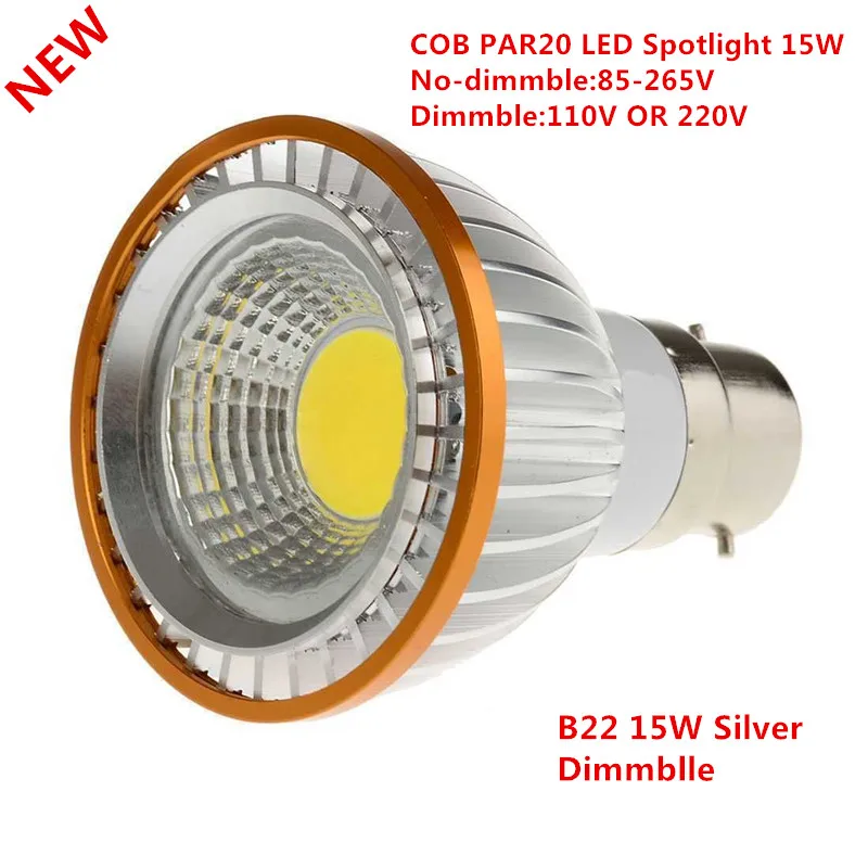 30XDHL LED PAR20 B22 15 Вт диммируемая par20 Светодиодная точечная лампа теплый