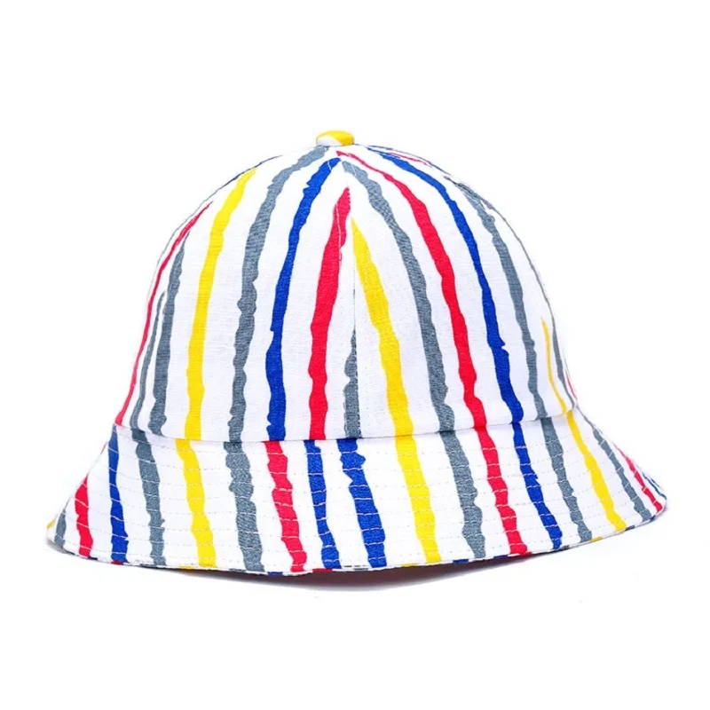 

Spring and Summer Dome Folding Bucket Hat with Zebra stripe Short brim Sunscreen Rainbow Beach Cap Fisherman Travel Playa Lovers