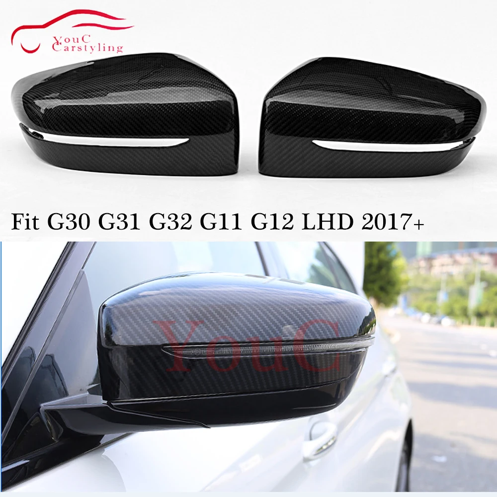

Replacement Mirror Cover Carbon Fiber Mirror Caps for BMW 5 series G30 G31 6 series G32 7 Series G11 G12 LHD Side Door 2017 +