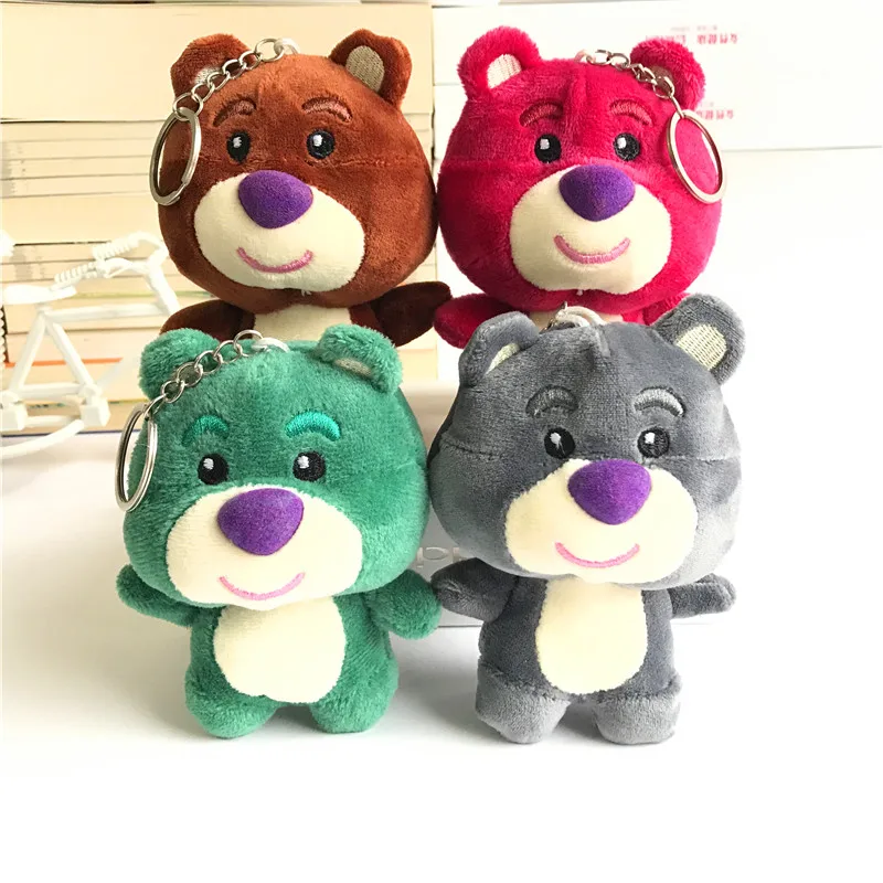 

1pcs Kawaii Bear Plush Anime Keychain Gifts for Women Girls Key Keychains Key Ring Holder Key Pendant for Bag Jungle Animals