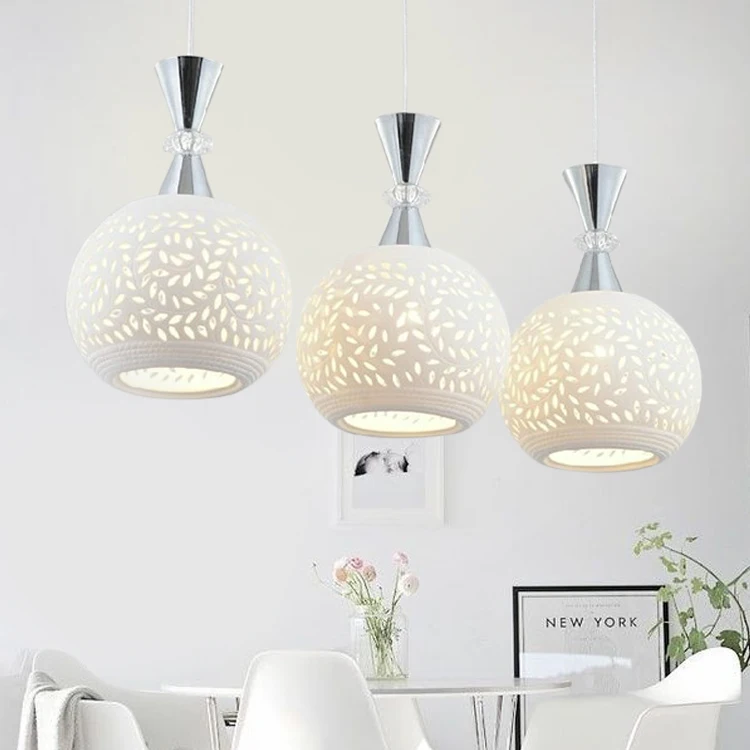 

Modern minimalist round idea led three lamp dining room lamp dining room lamp bar ceramic lamp
