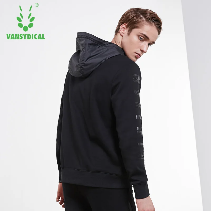 Vansydical осенне зимний спортивный свитер толстовки мужская верхняя одежда с