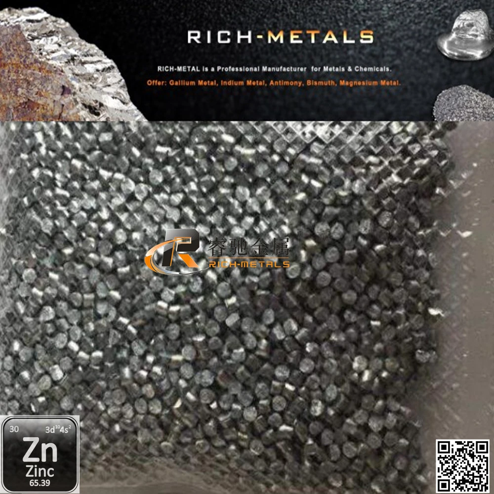Pure Zinc Pellet 99.995, Zinc Metals Granules For University