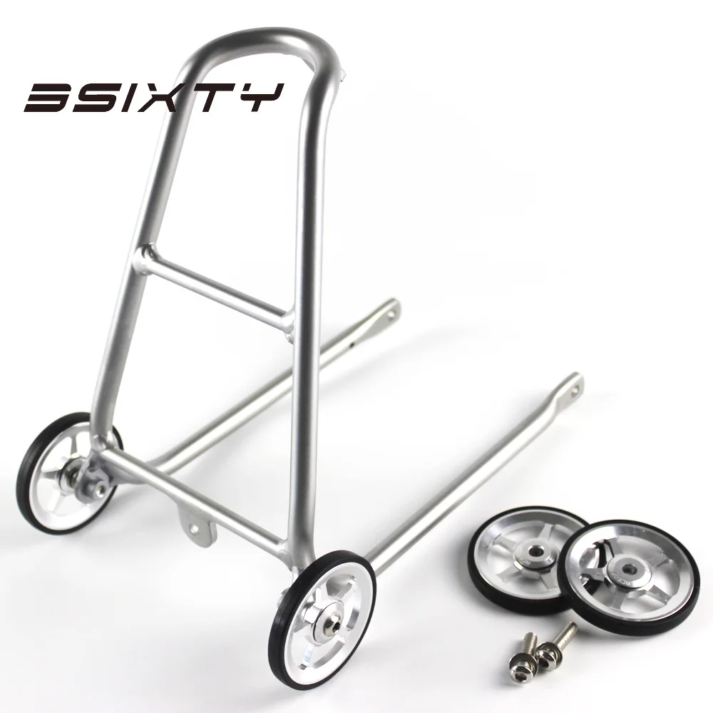 3SIXTY задняя стойка из алюминиевого сплава типа Q для велосипеда Brompton - Цвет: Rack Easywheel-D