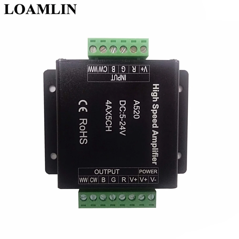

RGB RGBW RGB+CCT Led Strip Light High Speed Amplifier DC5-24V