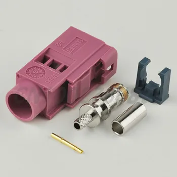 

RF electrical Fakra H crimp Jack female connector Key Code H Violet for GPS Telematics for RG316 RG174 LMR100 cable