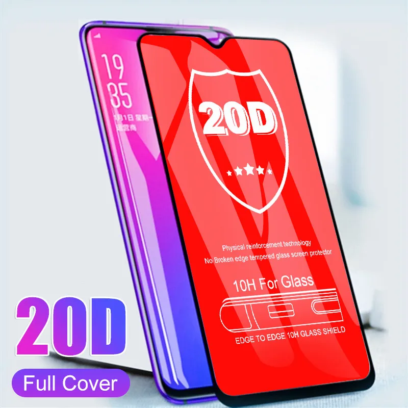 

20D Curved Tempered Glass On The For Samsung Galaxy A50 A30 A10 M10 M20 M30 Screen Protector Film A7 A8 2018 Protective Glass