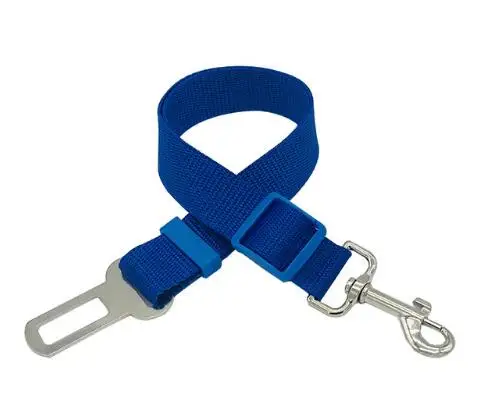 20 шт. 42-70 см Регулируемая Собака Автомобиль безопасности ремень безопасности поводок Тяговый ремень собака авторемень безопасности - Цвет: blue