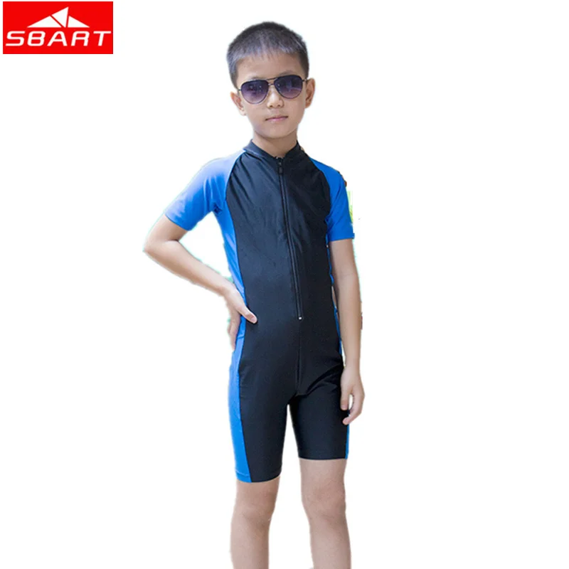 SBART Kids Srufing Rashguards Short Sleeve Lycra Skin Boys Girls