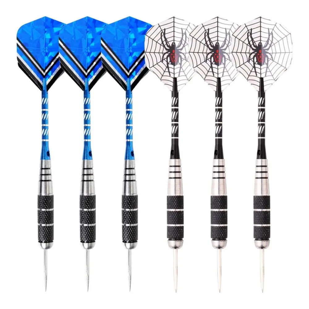 

6Pcs Steel Tip Darts Tungsten Barrel Aluminium Shafts Professional Dart Set for Electronic Dartboard