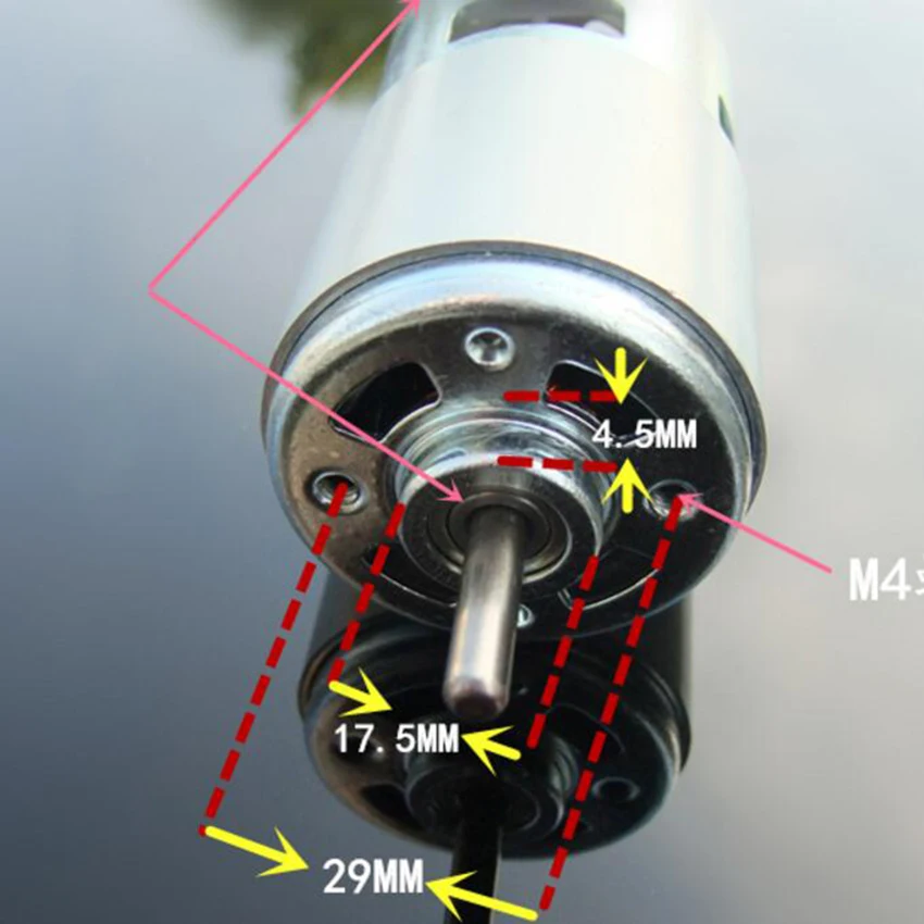 DC 12 V 150 W 10000 rpm 775 мотор Высокоскоростной большой крутящий момент Электрический двигатель постоянного тока инструмент электрическое оборудование