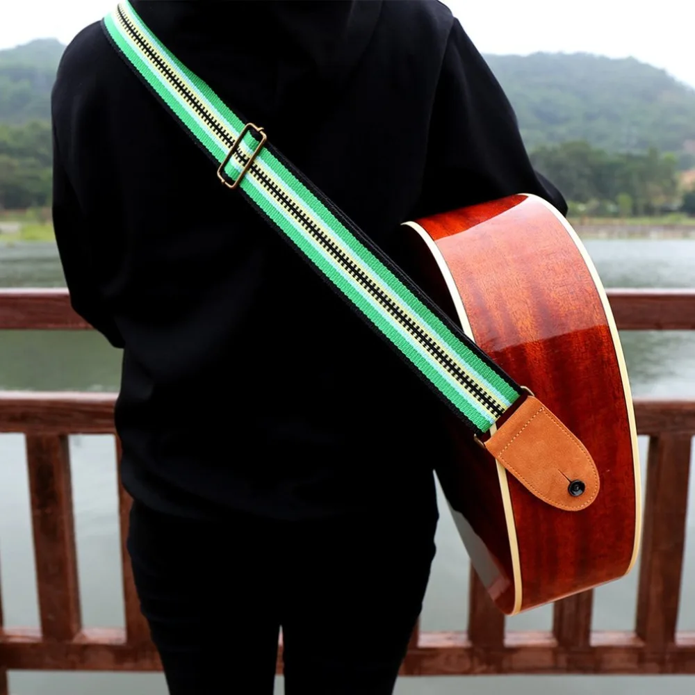 Adjustable Pure Cotton Electric Guitar Strap Belt for Acoustic Guitar
