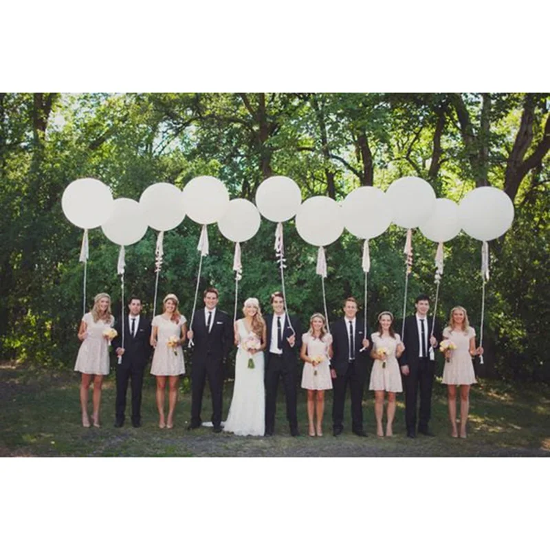 

10psc/ White HUGE 36" inch Balloon Latex Balloons Big Latex Balloon Wedding Wedding Decor & Party Balloon Supplies globos