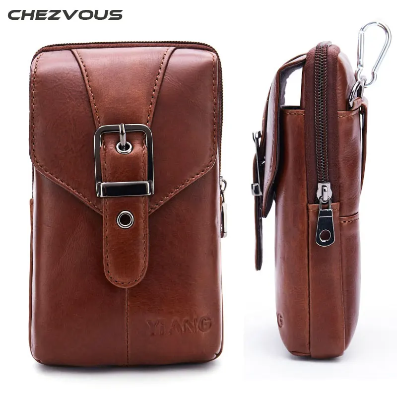 Ddfvsxv 買取 Chezvous本革携帯電話ポーチベルトクリップバッグ用iphone 6 7 8 ウエ ストバッグアウトドア電話ケース Iphone用7 S 8プラス 通販 価格