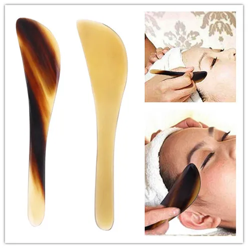 1pc Natural Guasha Board Massage Tool Scraper Stone Facial Anti-Wrinkle Treatment Massager Plate Health 2 Colors