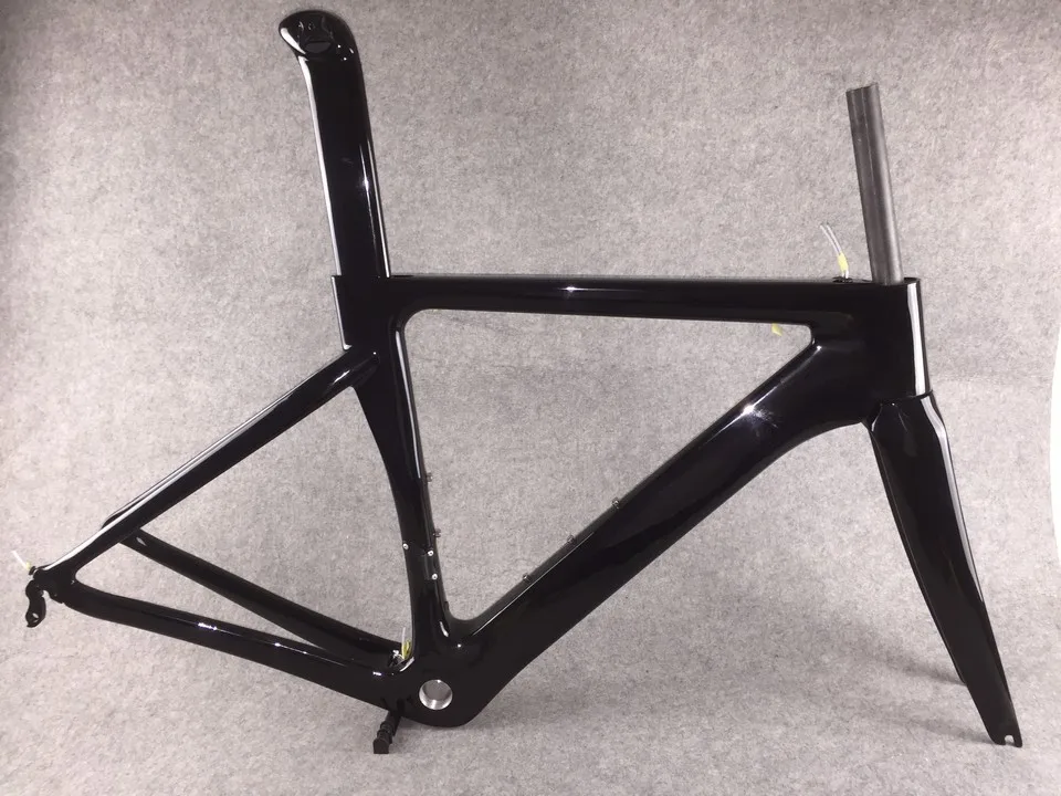 Top 2018 CARROWTER A1 carbon road bike frame aero road full carbon fiber bicycle frameset Internal Cable Routing UD glossy BB68 4
