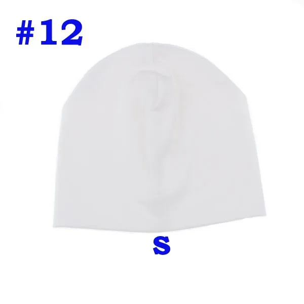 Новый Демисезонный хлопка Чистый цвет шляпа Карамельный цвет для мальчиков и девочек Детские шапки для новорожденных шапочки два размера