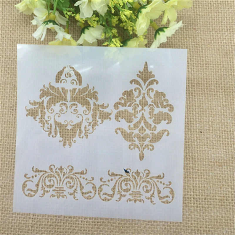 

1 Sheet Lace pattern Layering Stencils for DIY Scrapbooking/photo album Decorative Embossing DIY Paper Cards Crafts
