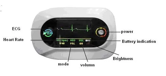 CONTEC CMS-VE Визуальный Цифровой стетоскоп ECG SPO2 PR Электронный диагностический