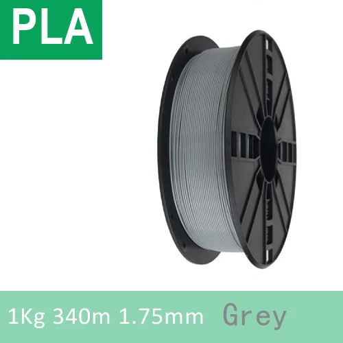 PLA Grey 1kg Дерево/PETG/TPU = FLEX/нейлон/TABS Филамент пластик YOUSU для 3d принтера ANET ENDER/1 кг 340 м/диаметр 1,75 мм/ из города - Цвет: PLA Grey 1kg