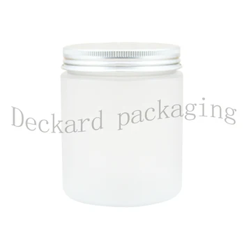 

Free Ship 40PCS 250g clear frosted face cream jars,plastic empty cosmetic containers,250g cosmetic sample containers