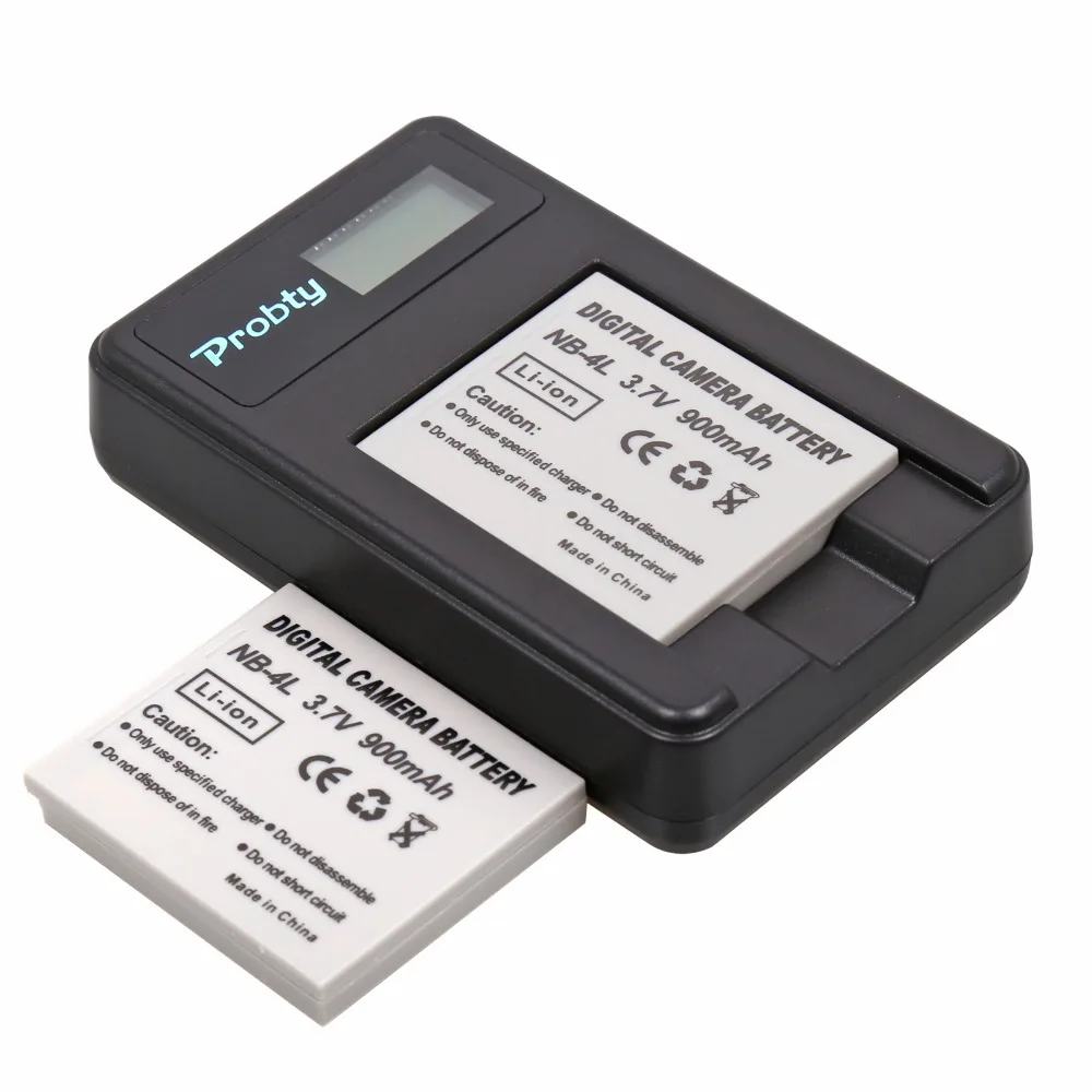 2 шт. NB 4L батареи + USB ЖК зарядное устройство для Canon PowerShot SD200 SD300 SD400 SD430 SD450 SD600 SD630 SD750