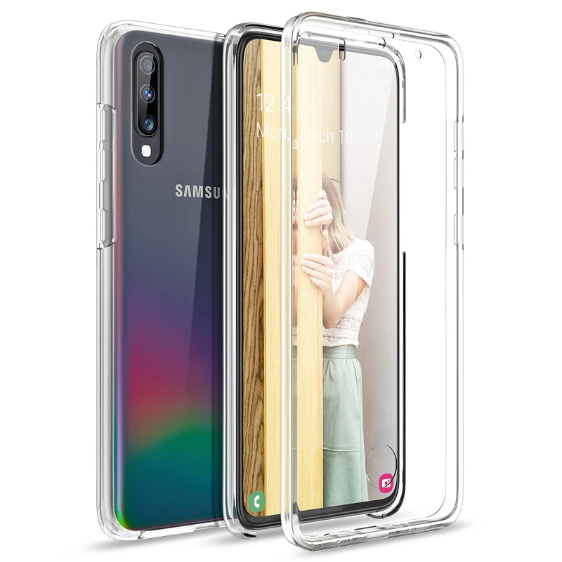 

Yokata Hard Case For Samsung Galaxy A30 A40 A70 A20 A20e Clear Transparent Cover for Samsung Galaxy S10 5G TPU Bumper Case