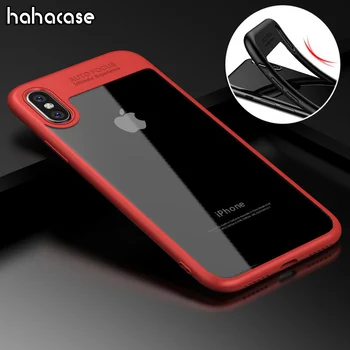 

1000pcs 2 in 1 Case Hard PC+Soft TPU Material Shockproof Case For iPhone XS Max XR X 8 7 6 6S Plus Ultra Thin Transparent Cover