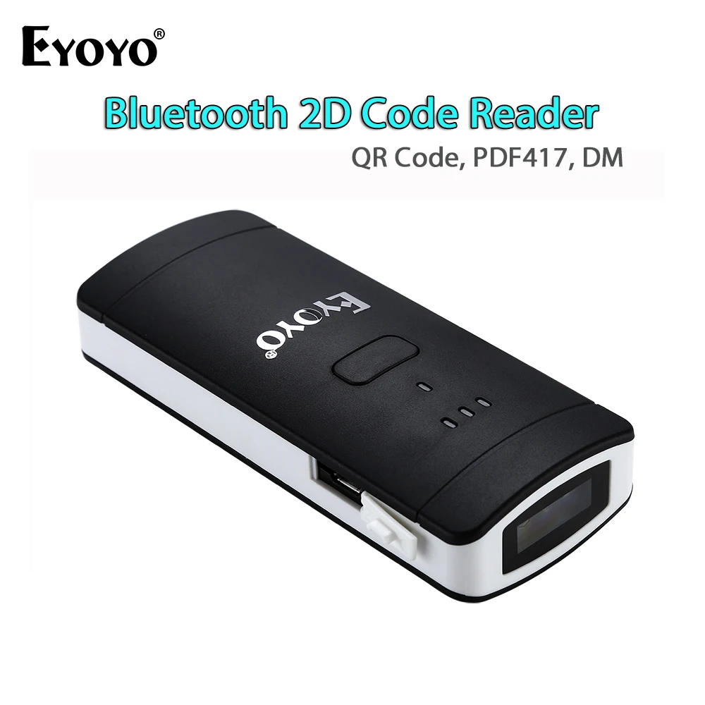 

EYOYO EY-002S Good Performance Mini Pocket Wireless Scanner 1D 2D Bar Code Reader Bluetooth QR Code Reader 2D Scanner