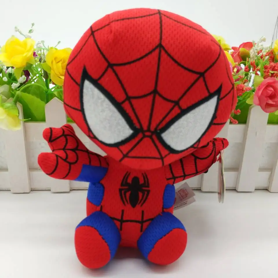Железный человек Человек-паук Капитан Американский Халк мертвый бассейн плюшевые игрушки детские 15 см дети подарок на день рождения Супер герои
