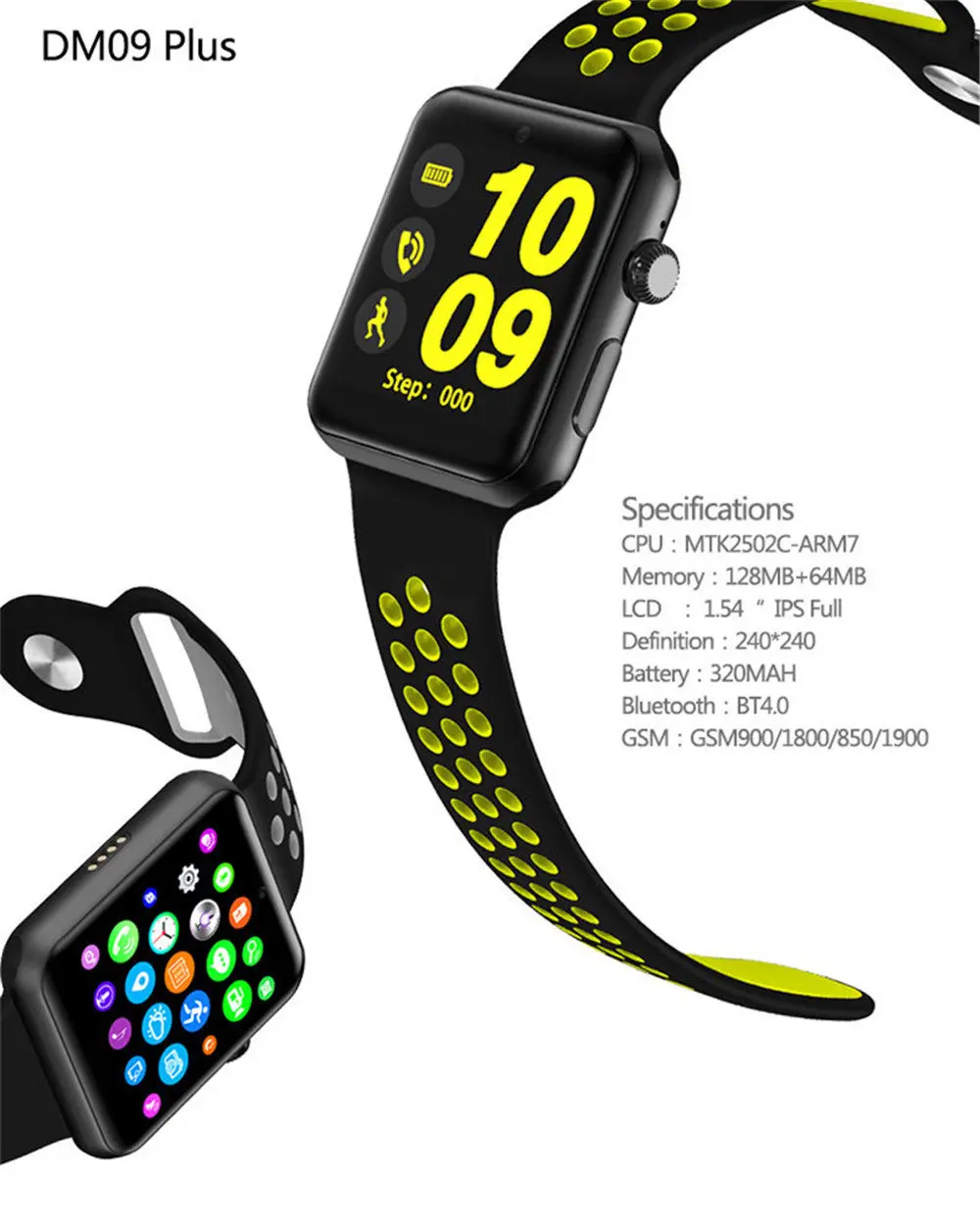 Pewant DM09 плюс Смарт-часы Bluetooth Android наручные часы IOS Поддержка SIM карты Smartwatch для Xiaomi PK IWO 2 3 IWO 5, 6 часы