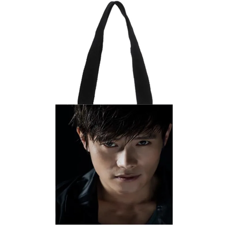 

New Custom KPOP Lee Byung hun Canvas Shoulder Tote Bag Simple environmentally friendly portable handbag Cotton women bag